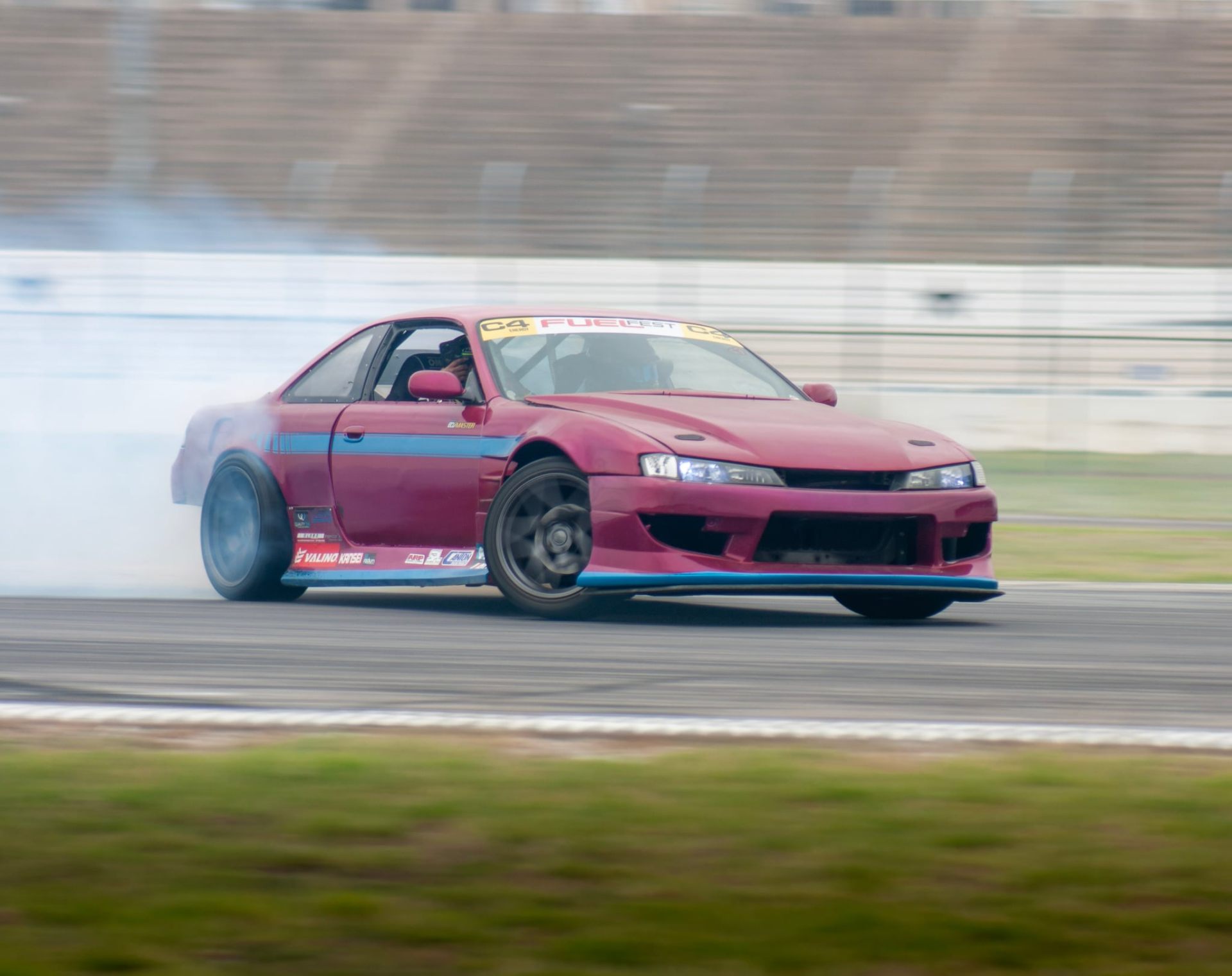 Pink S14 drift