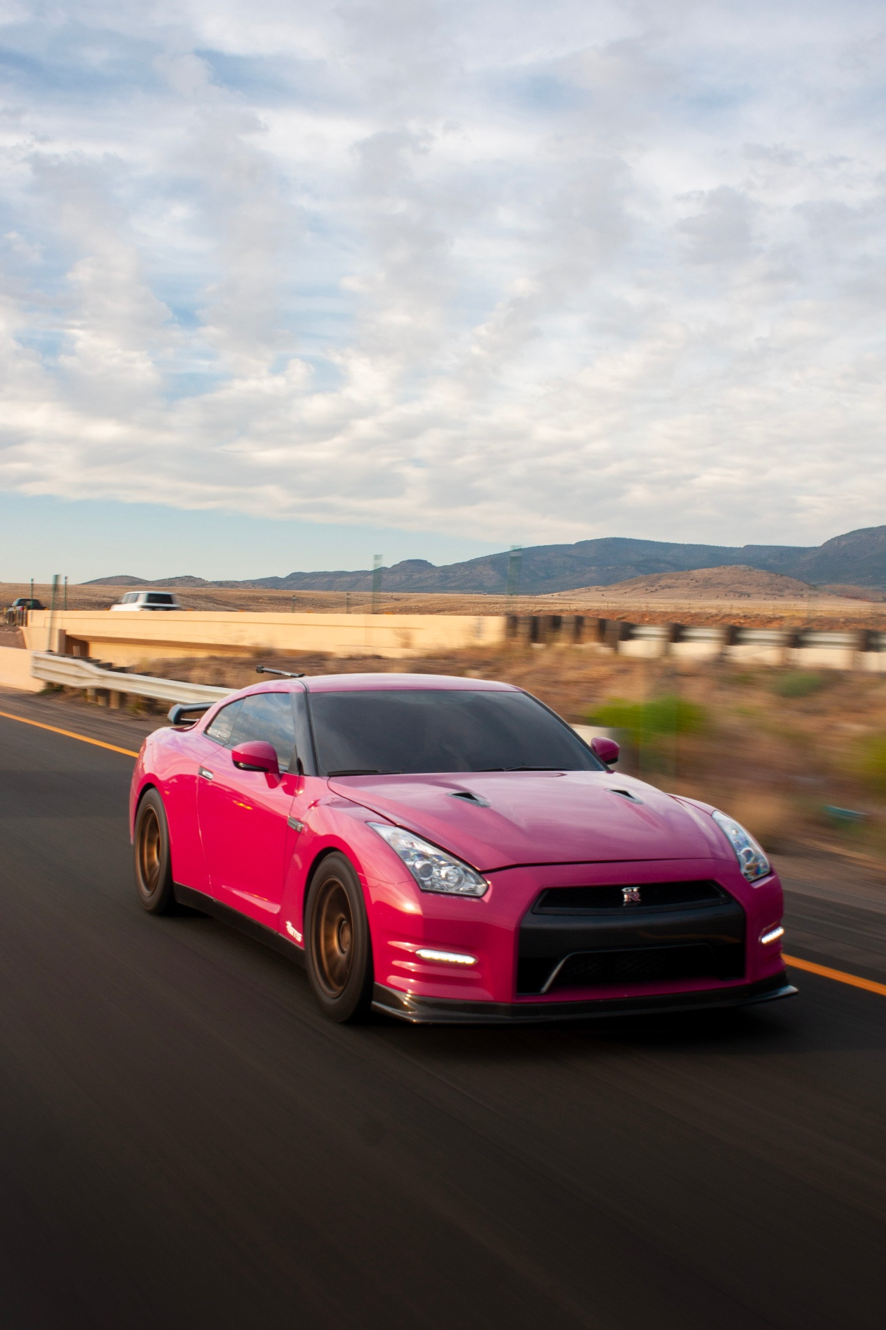 Pink GT-R front